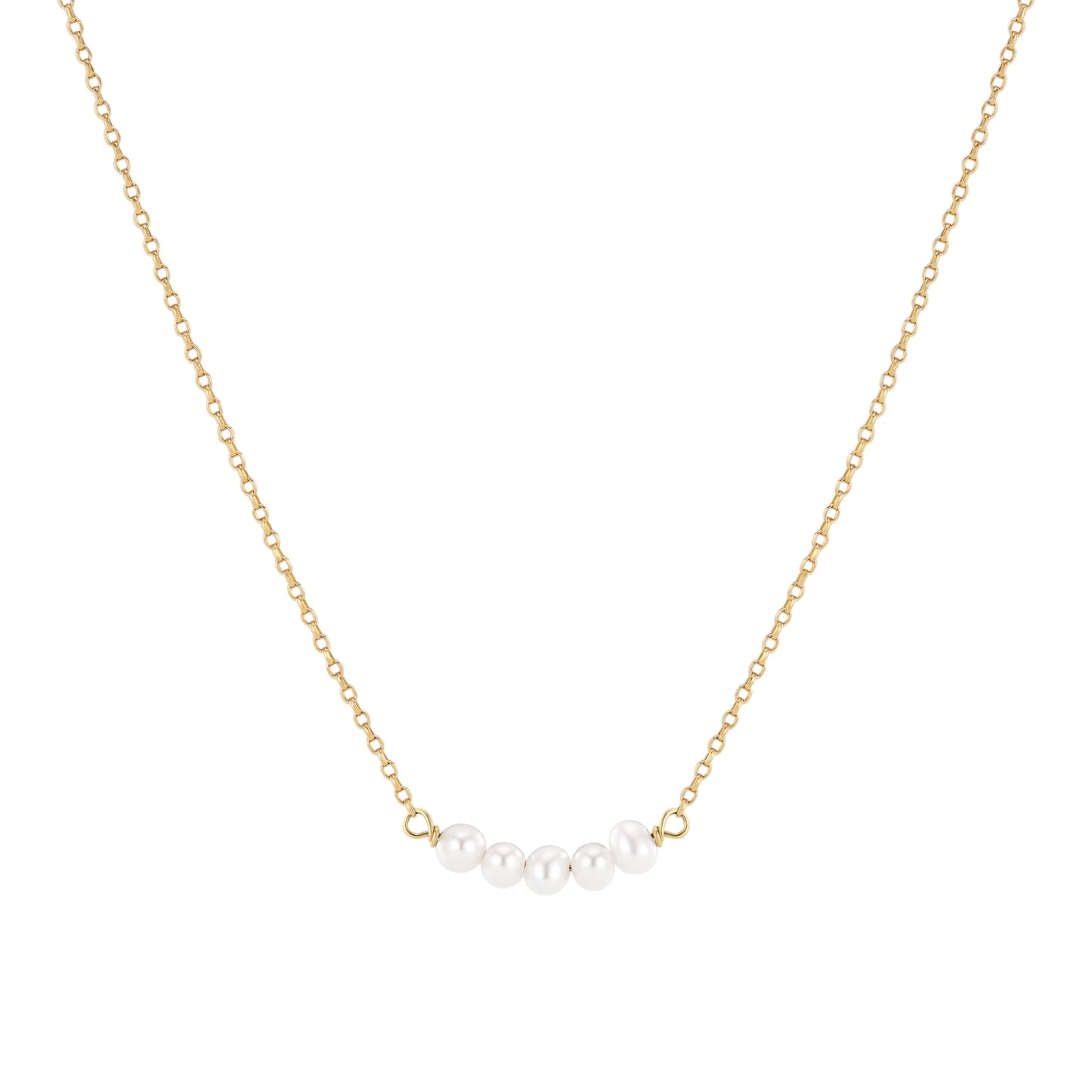 PERLA CINQUE 18k gold plated Sterling Silver NECKLACE