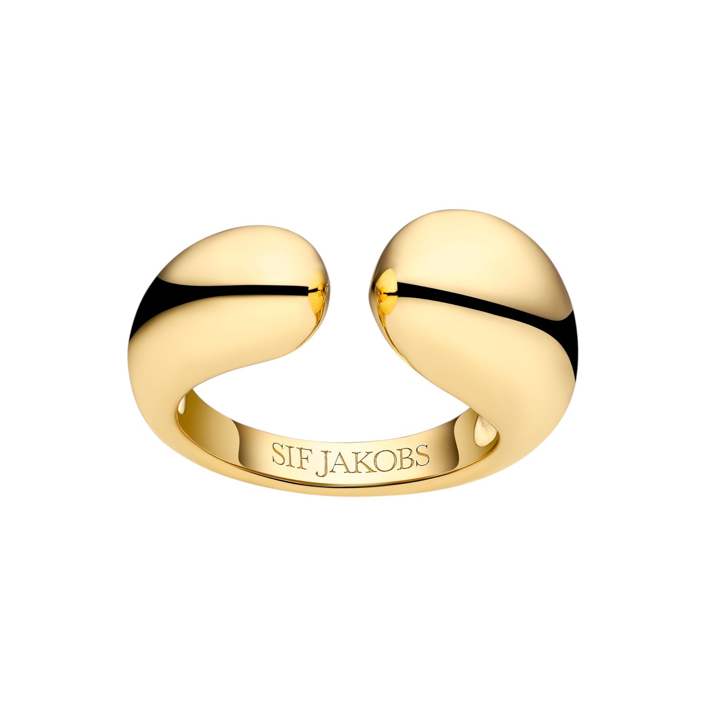 GOCCIA PIANURA 18k gold plated Sterling Silver RING