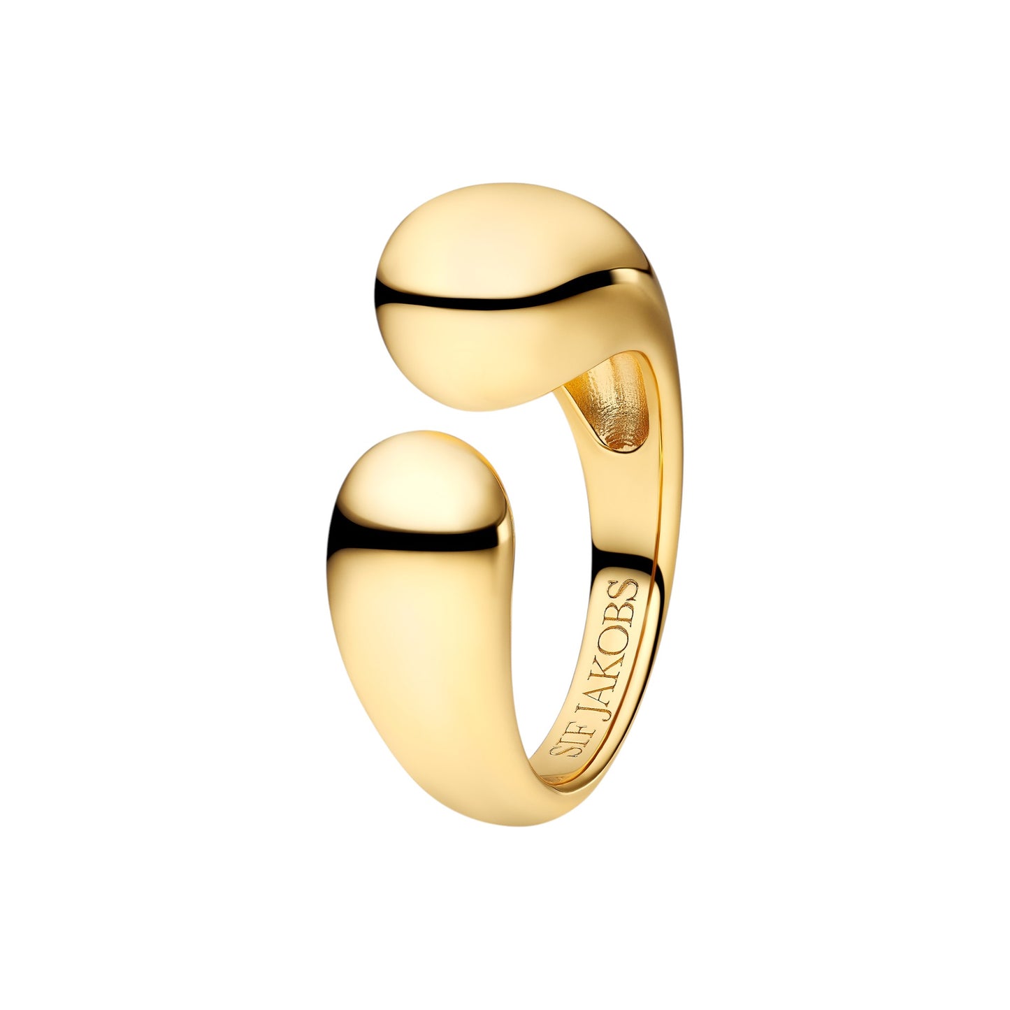 GOCCIA PIANURA 18k gold plated Sterling Silver RING