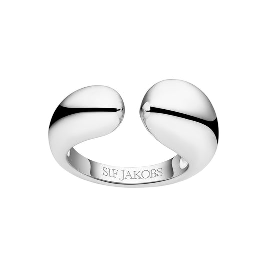 GOCCIA PIANURA Rhodium Plated Sterling Silver RING