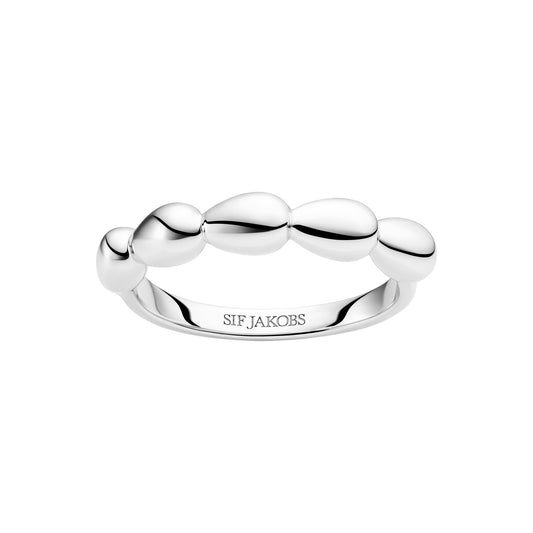 GOCCIA PICCOLO PIANURA Rhodium Plated Sterling Silver RING