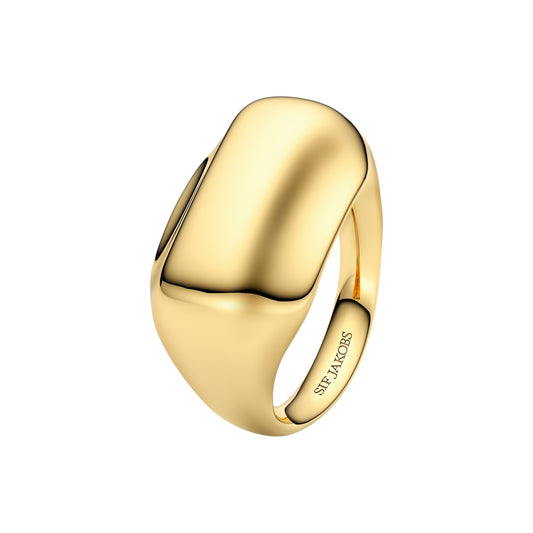 BORSA PIANURA 18k gold plated Sterling Silver RING