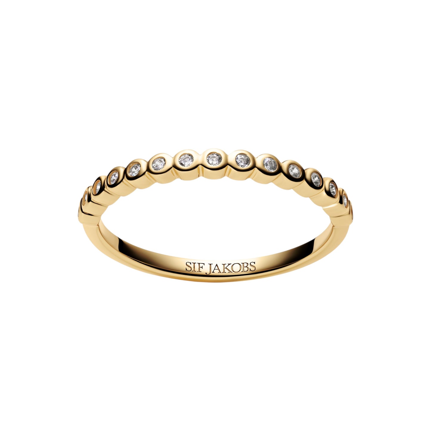 SARZANA 18k gold plated Sterling Silver RING White zirconia