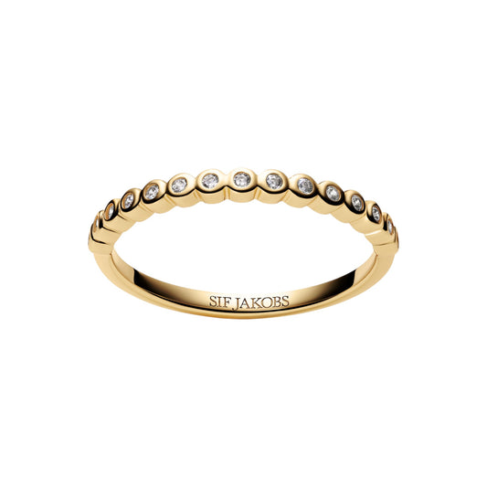 SARZANA 18k gold plated Sterling Silver RING White zirconia
