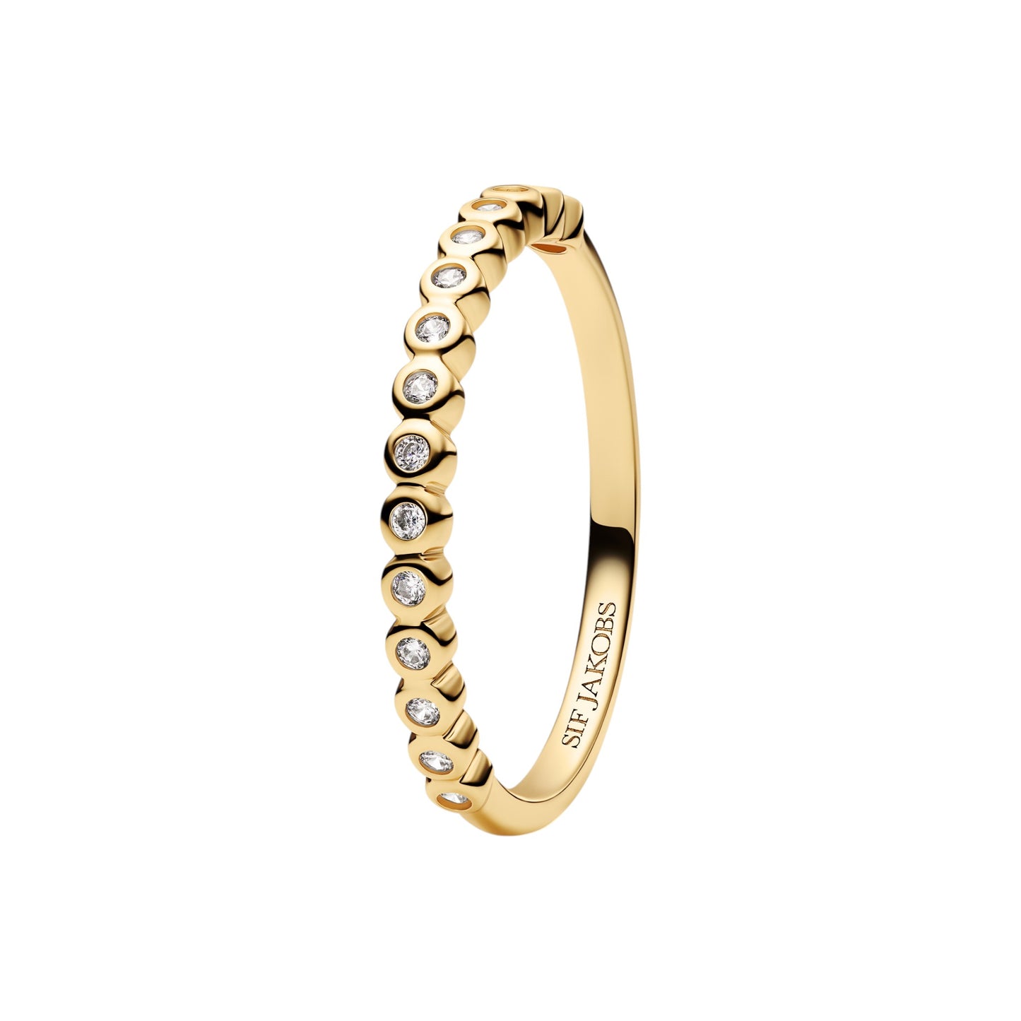 SARZANA 18k gold plated Sterling Silver RING White zirconia