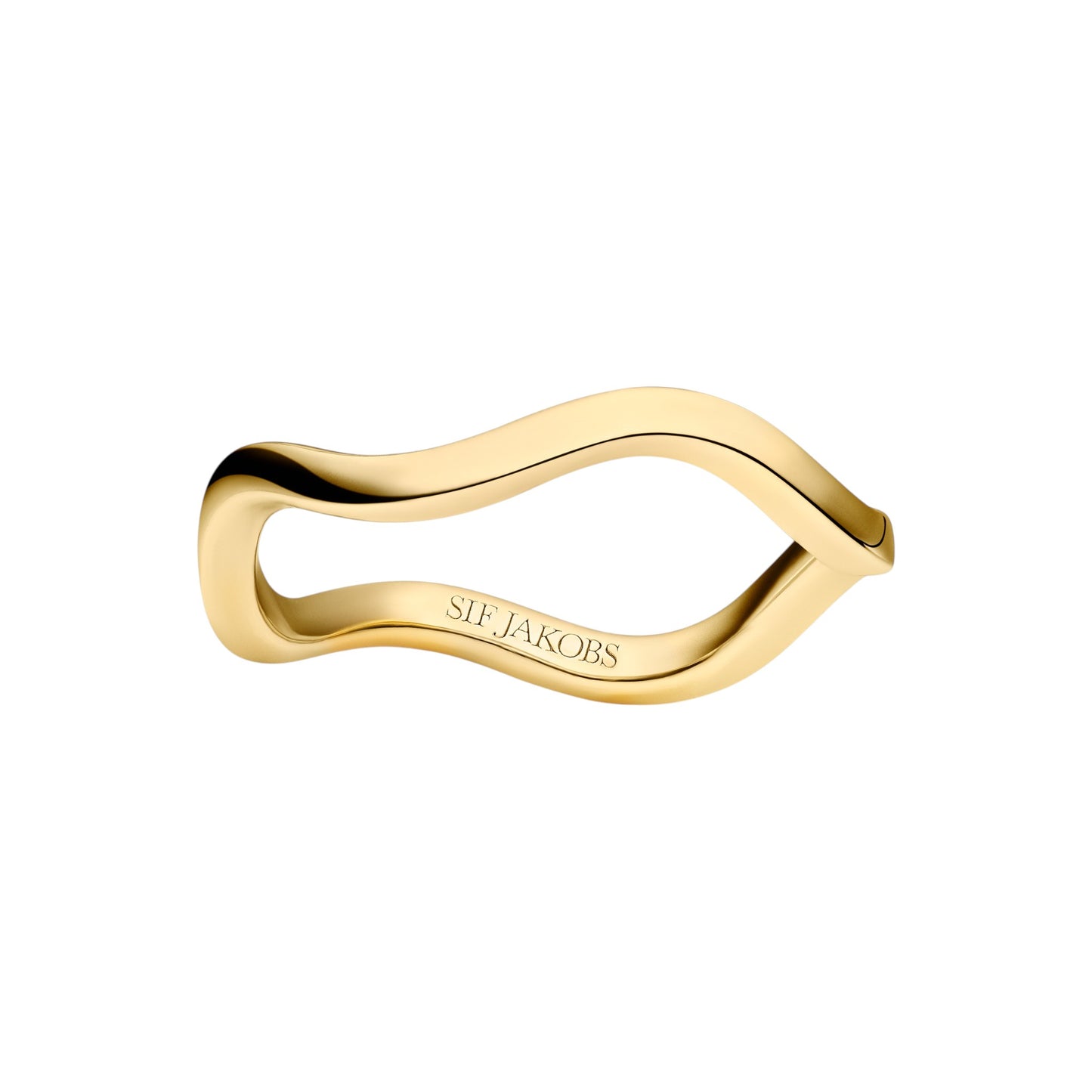ELLERA WAVES PIANURA 18k gold plated Sterling Silver RING