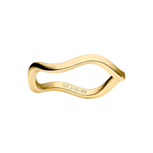 ELLERA WAVES PIANURA 18k gold plated Sterling Silver RING