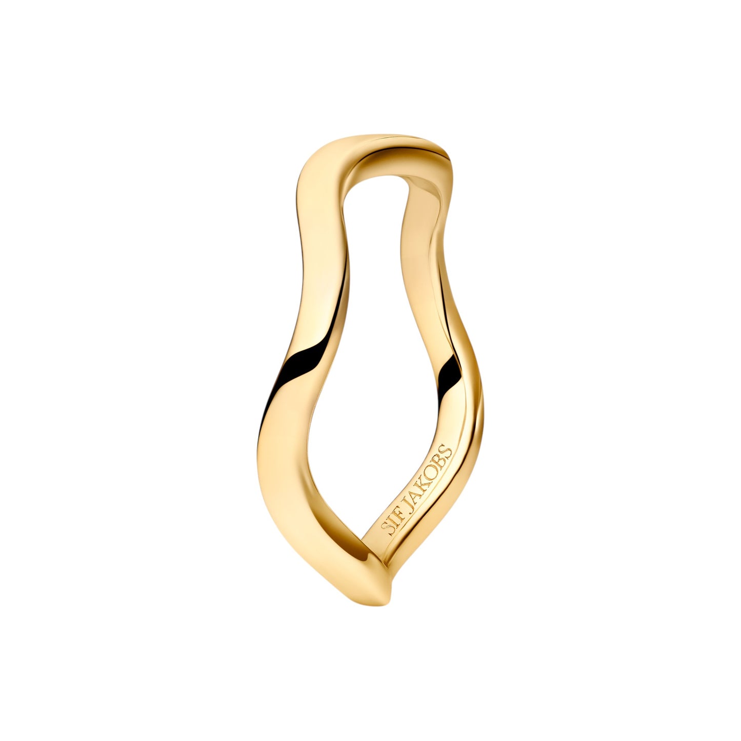 ELLERA WAVES PIANURA 18k gold plated Sterling Silver RING