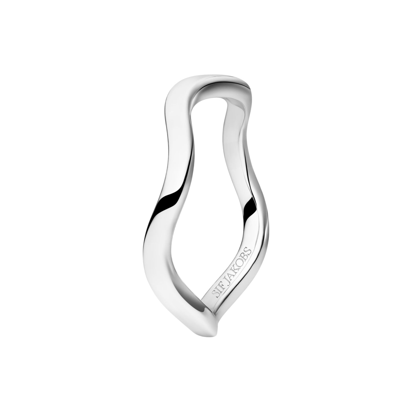 ELLERA WAVES PIANURA Rhodium Plated Sterling Silver RING