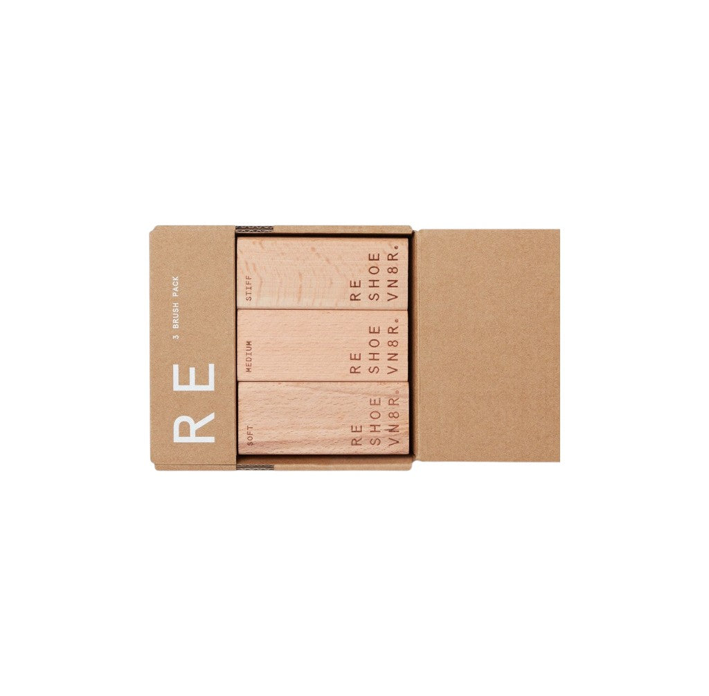 Reshoevn8r 3 Brush Pack (Soft, Medium & Stiff bristle brushes)