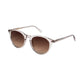 New-depp, Round sunglasses for men and women brown lens UV400 protection