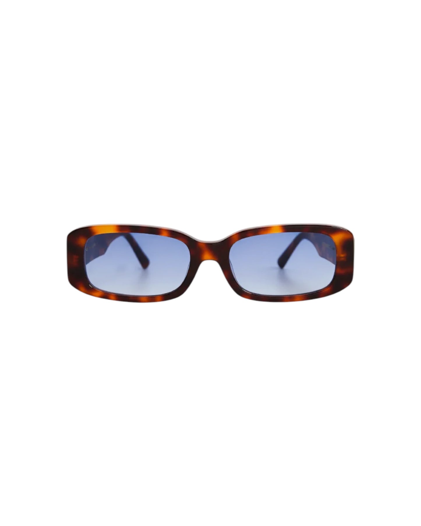 Roxie, Rectangular sunglasses for men and women blue lens UV400 protection