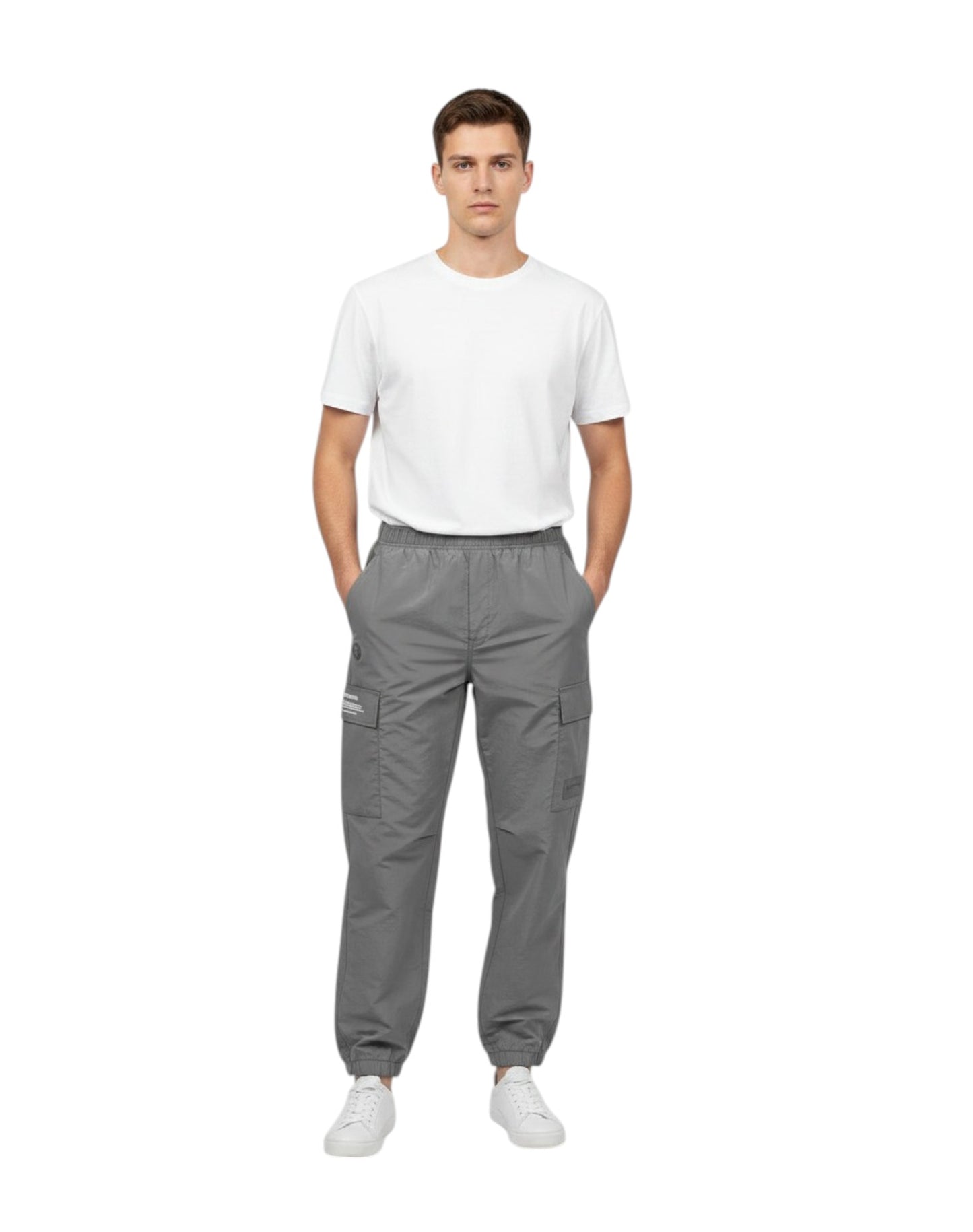 AAPE Men Woven Pant in Light Grey
