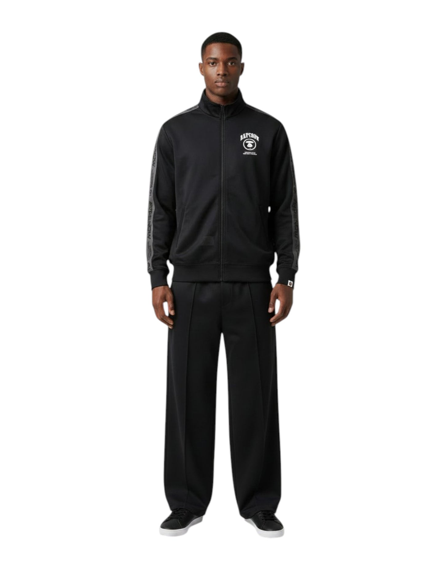 AAPE Men Zip Up Sweater in Black