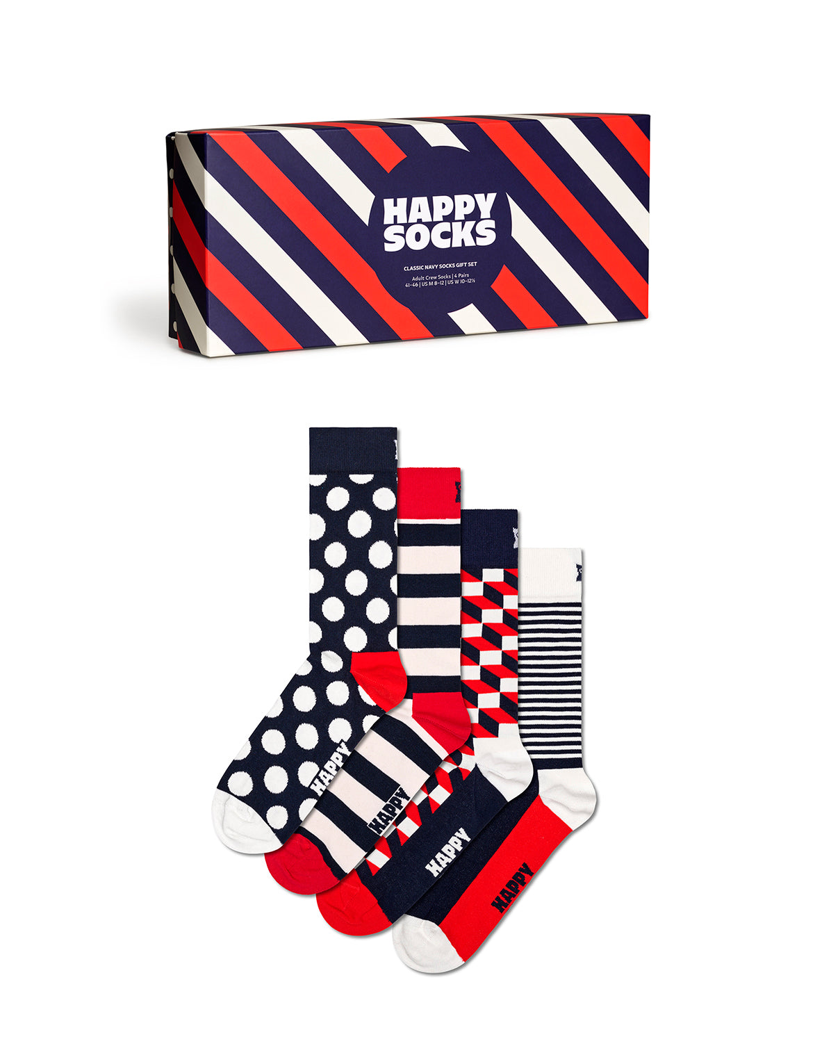 4-Pack Classic Navy Socks Gift Set