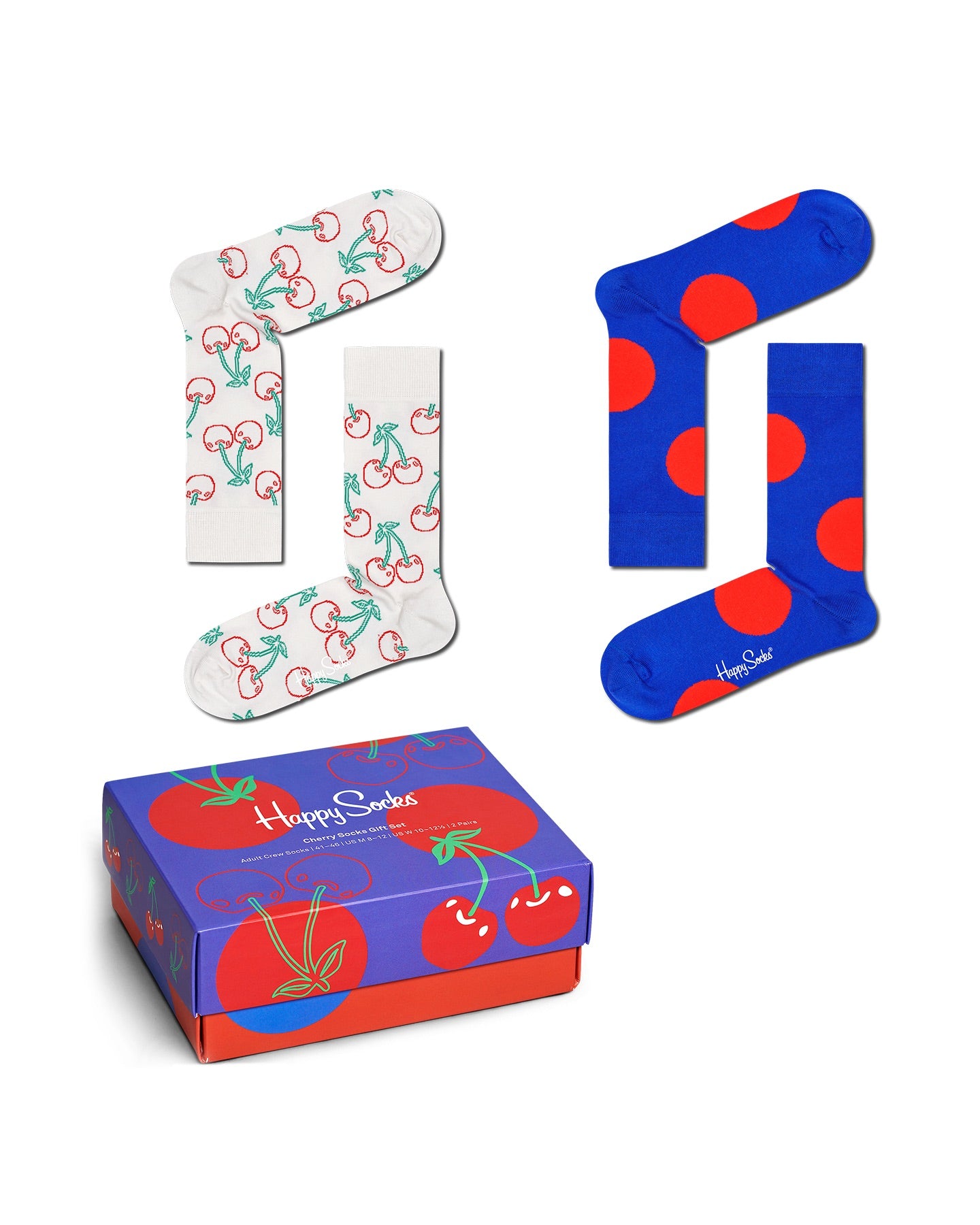 2-Pack Cherries Socks Gift Set