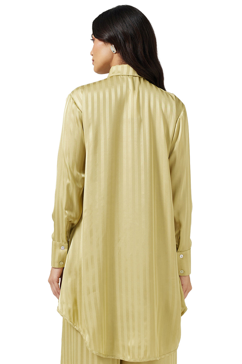 Satin Classic Button Down Shirt