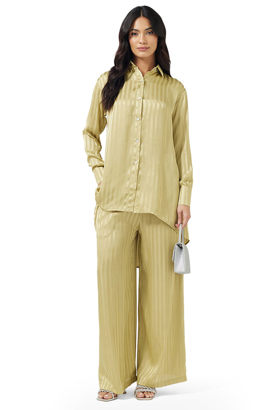 Satin Classic Button Down Shirt