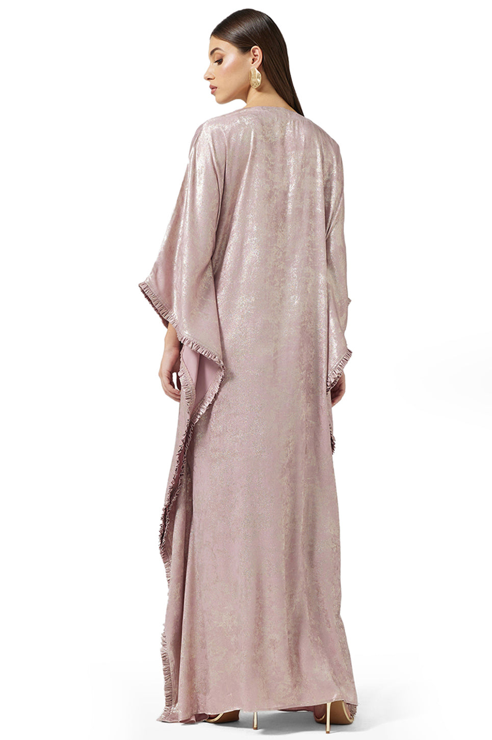 Embroidered Front Lace Kaftan