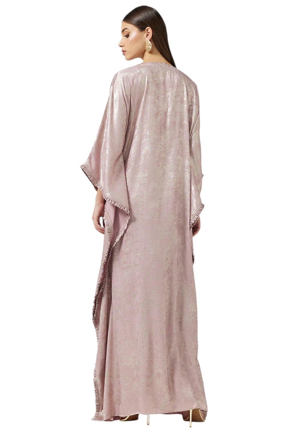 Embroidered Front Lace Kaftan