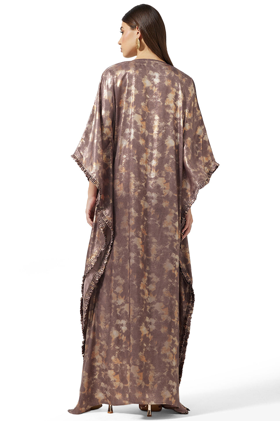 Embroidered Front Lace Kaftan