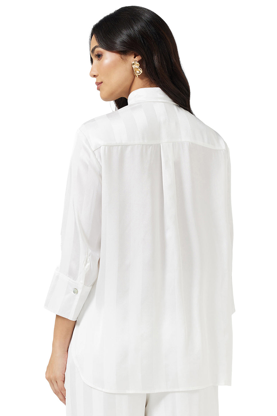 Satin Classic Button Down Shirt