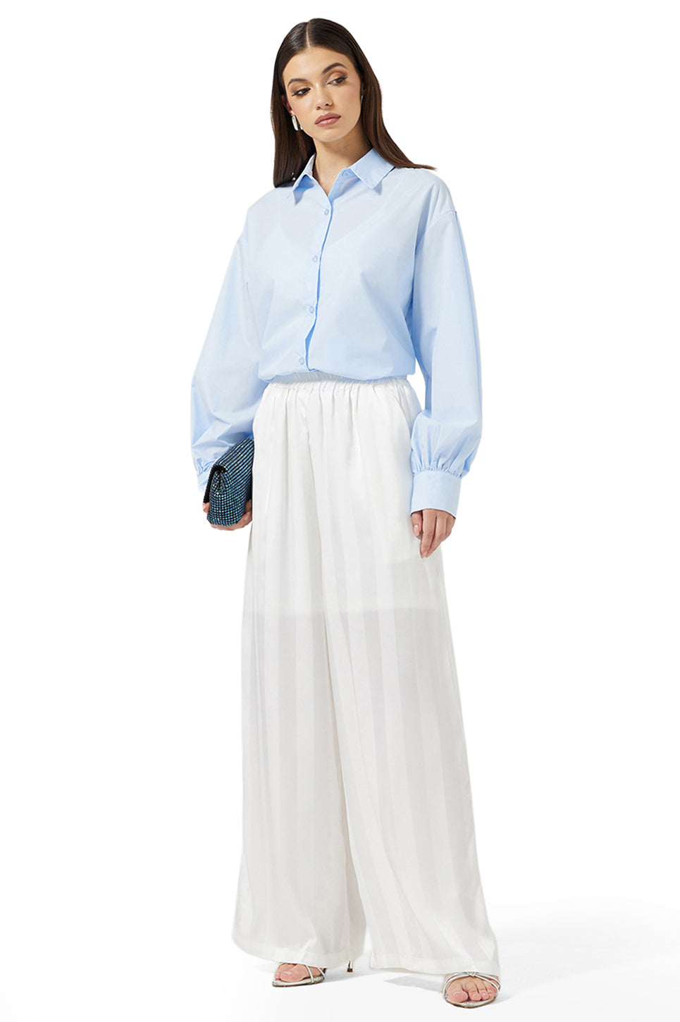 Satin Wide Leg Pants