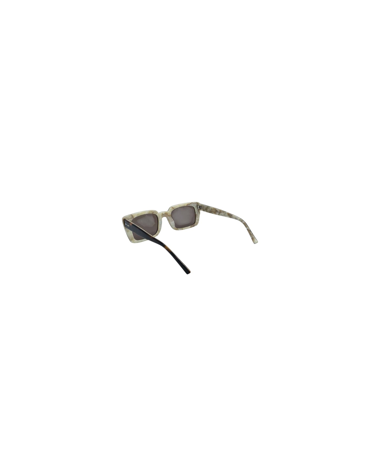 ANNA, Rectangular sunglasses for men and women brown lens UV400 protection