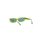 Grace, Rectagular sunglasses for men and women green lens UV400 protection