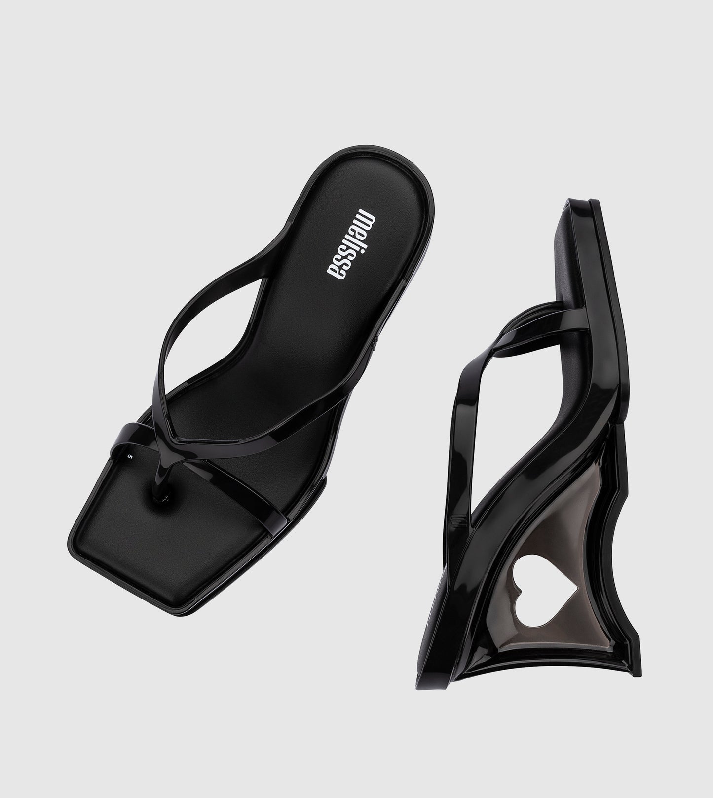 MELISSA GLASS HEEL AD