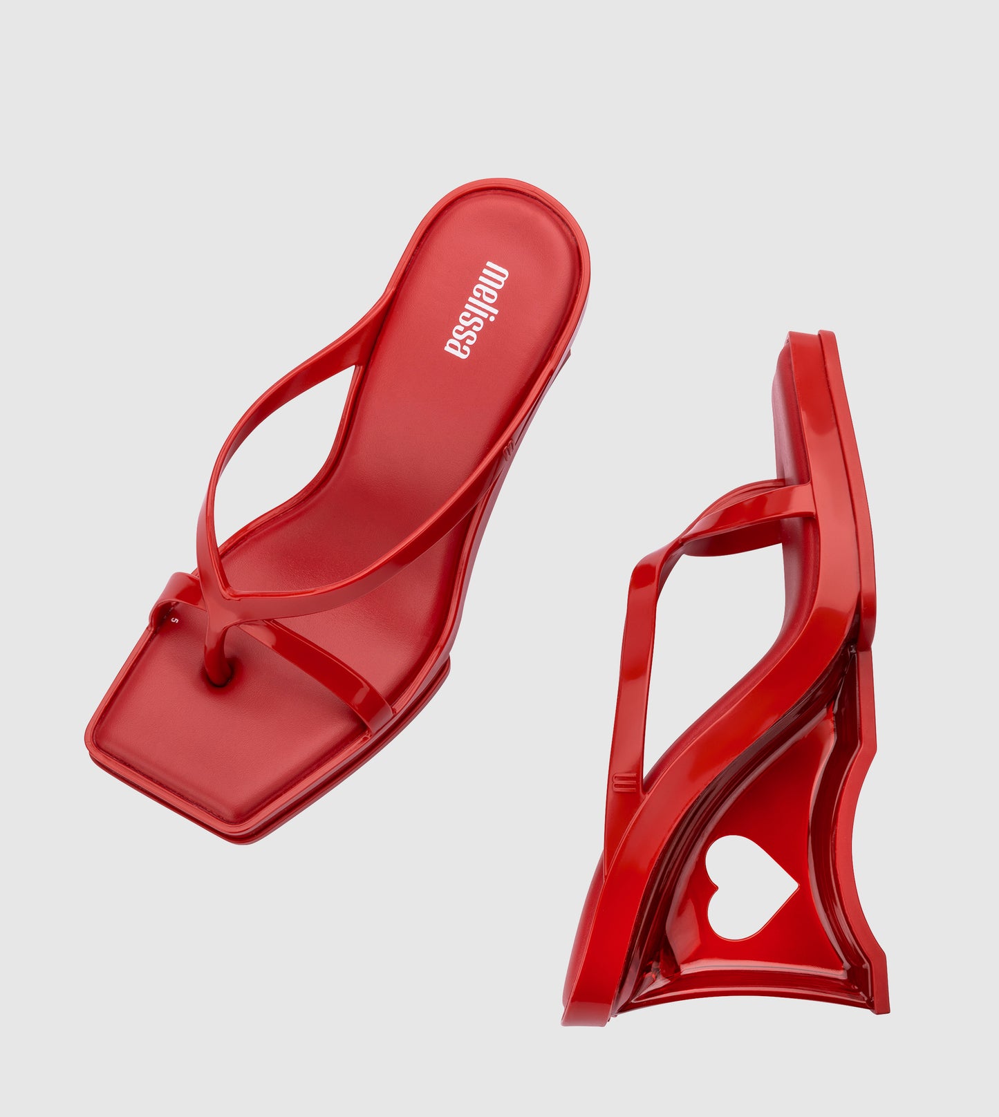 MELISSA GLASS HEEL AD