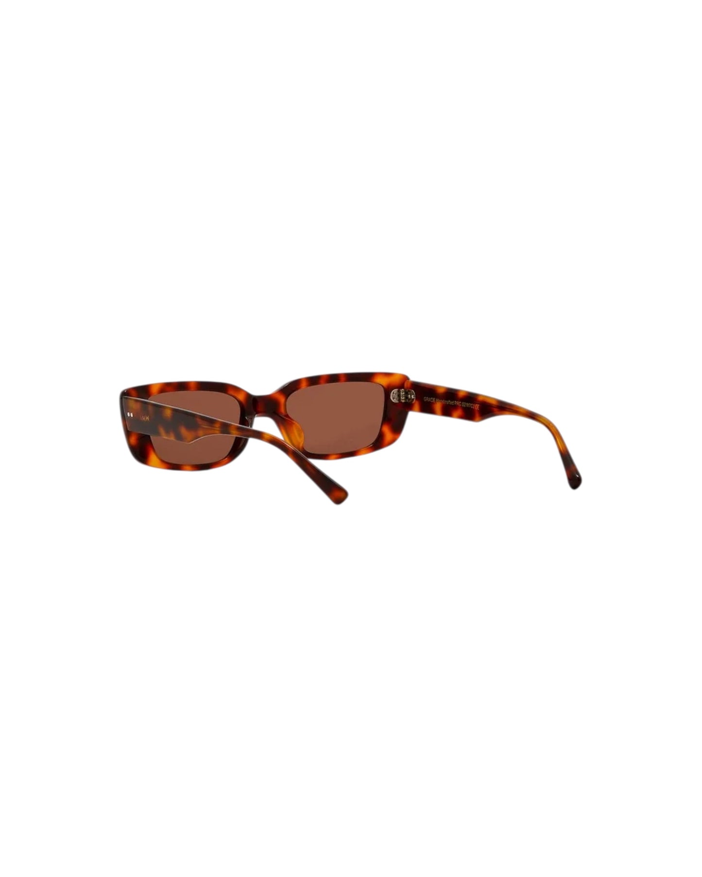 Grace, Rectangular sunglasses for men and women brown lens UV400 protection