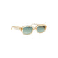 Downey, Square sunglasses for men and women green lens UV400 protection