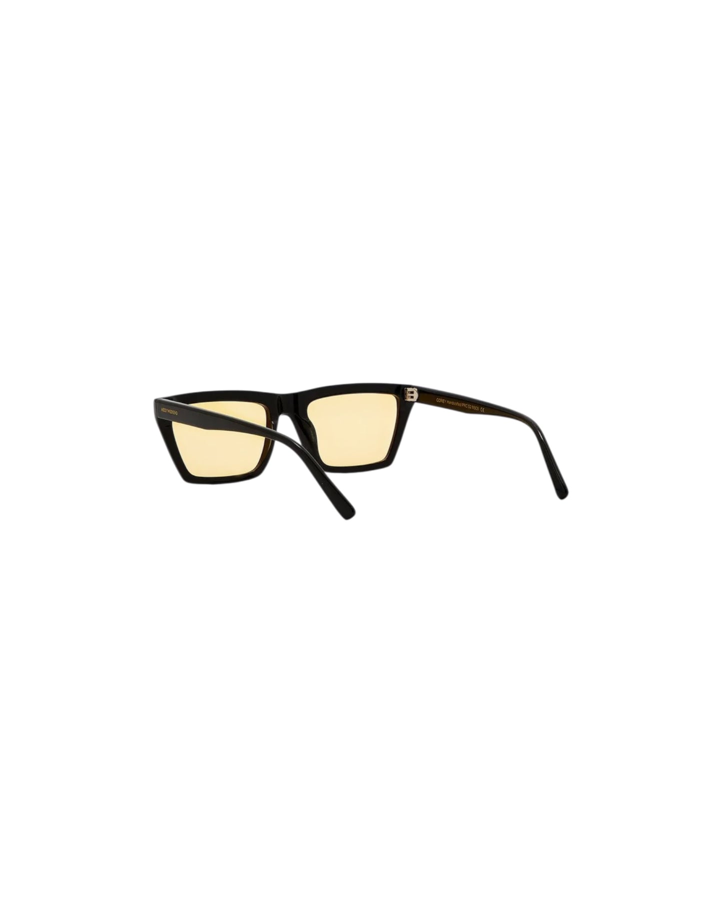 Corey, Rectangular sunglasses for men and women yellow lens UV400 protection