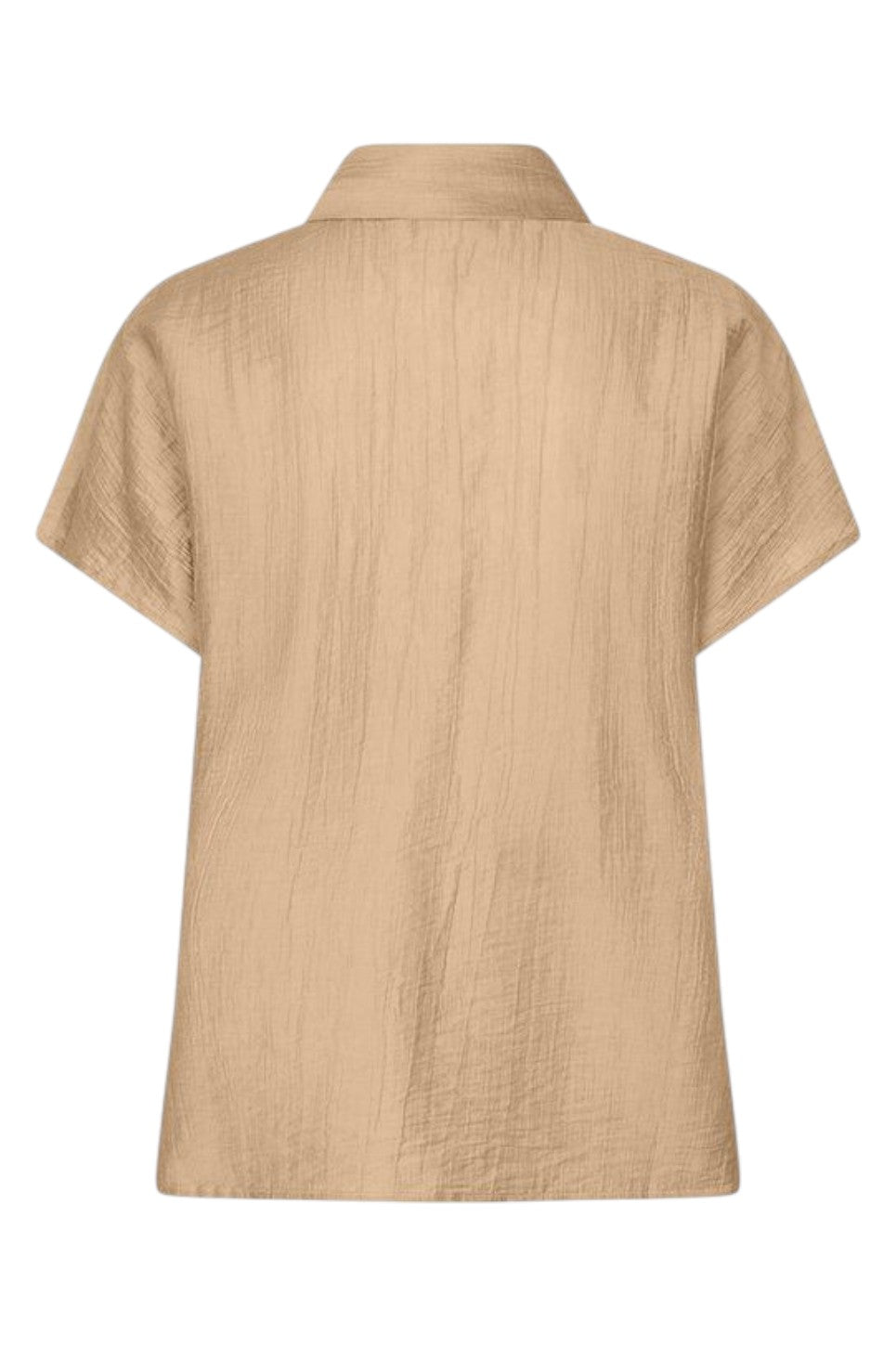 EsQualo Blouse Batwing Light Crinkle Sand