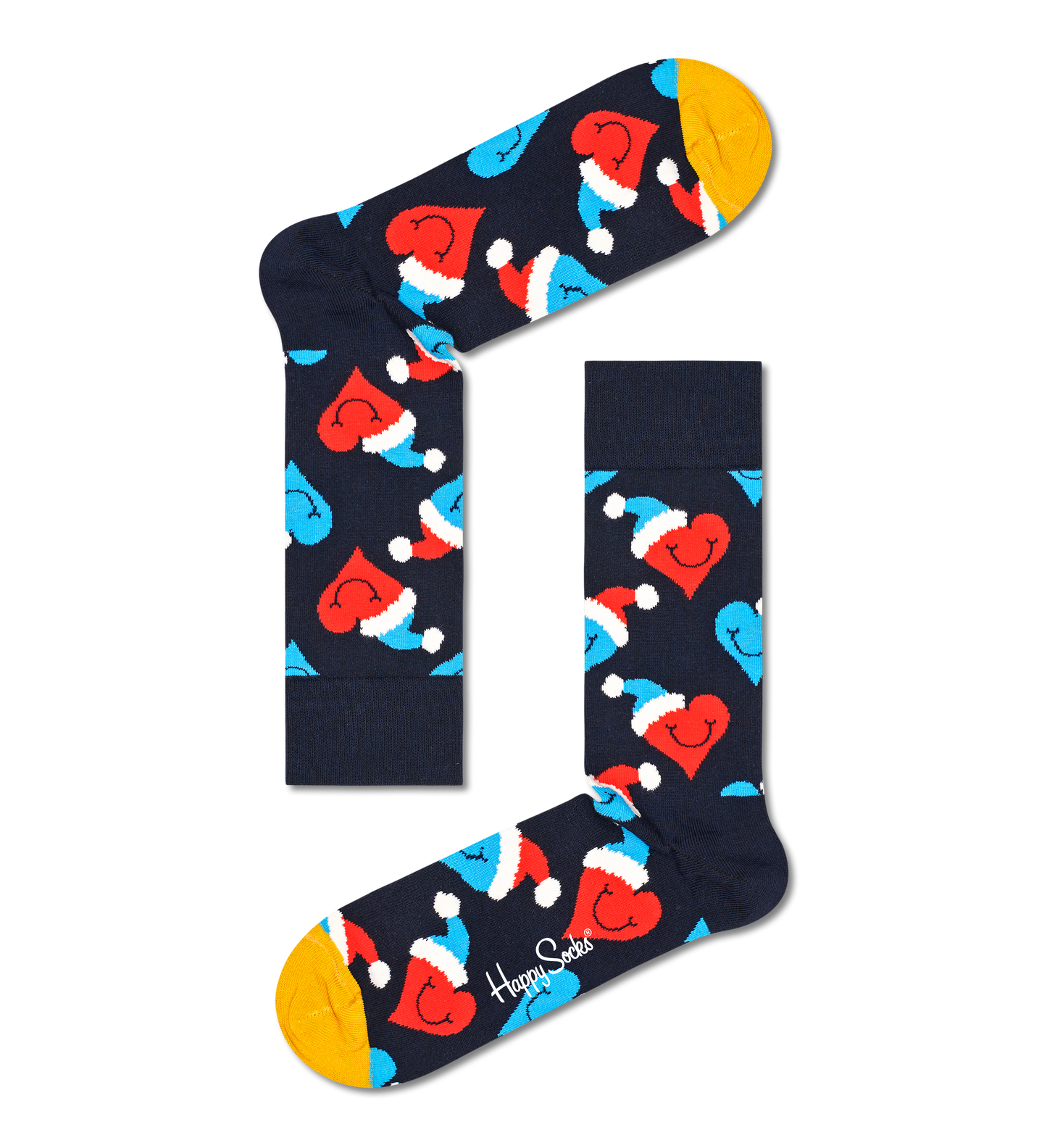 Santa Love Smiley Sock