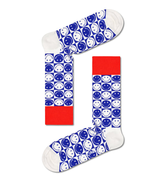 Squared Smiley Sock