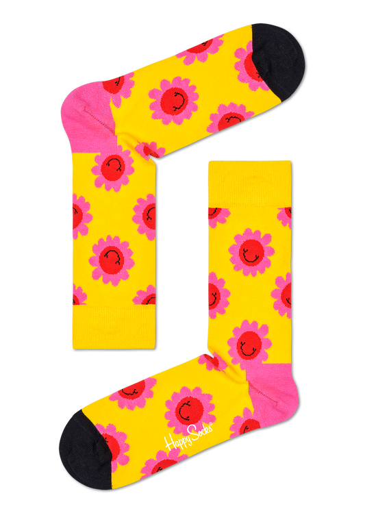 Smiley Flower Sock