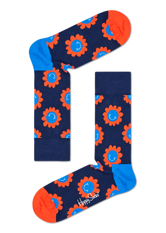 Smiley Flower Sock