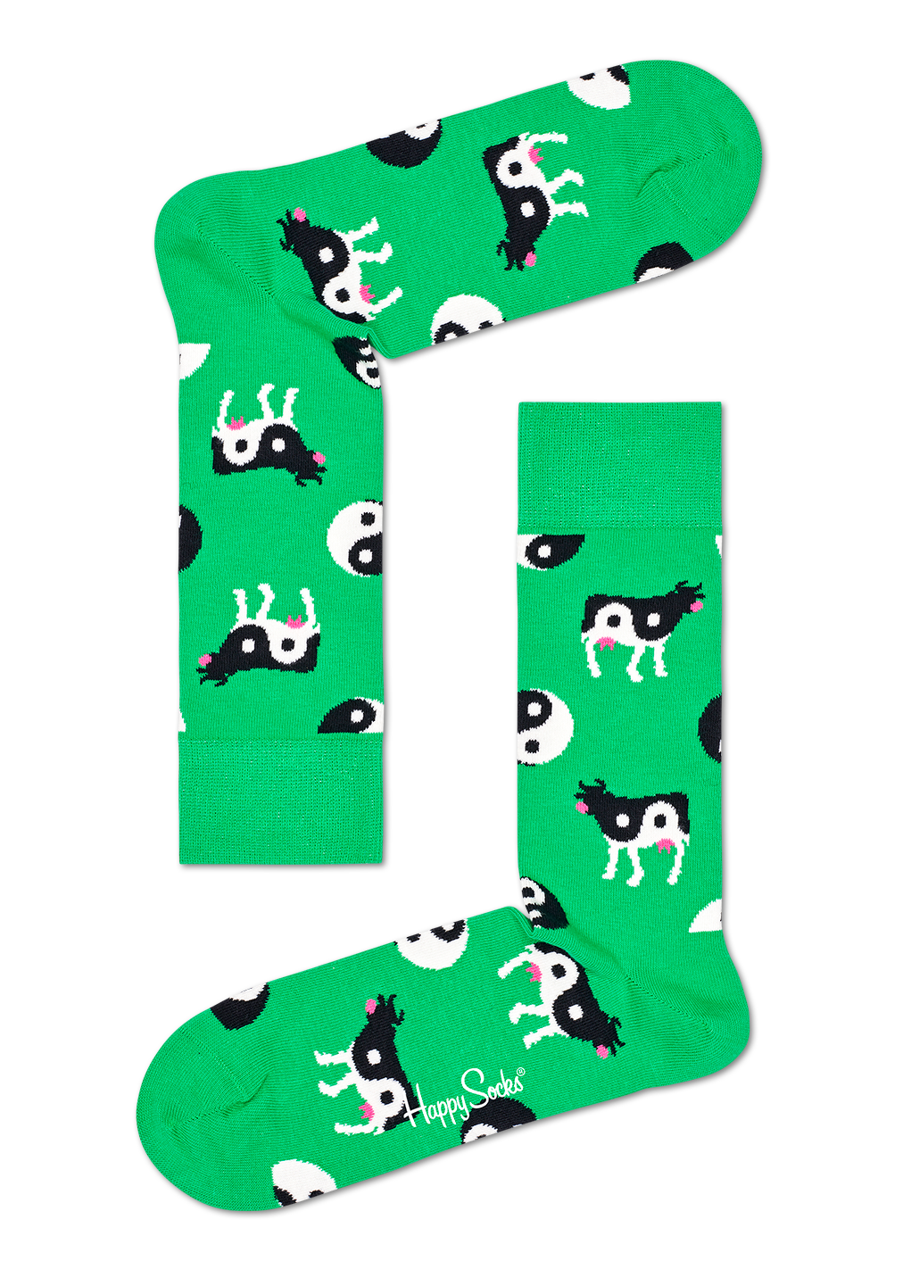 Ying Yang Cow Sock