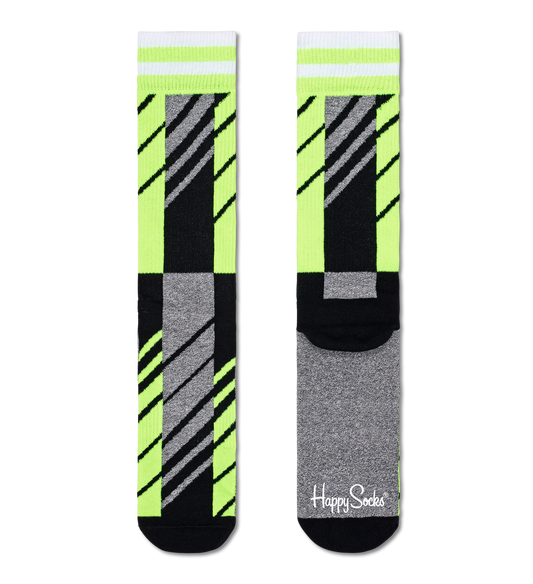 Scattered Stripe Crew Sock