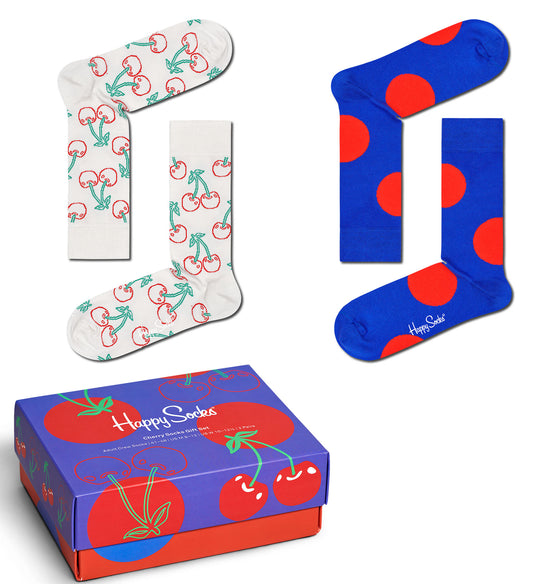 2-Pack Cherries Socks Gift Set
