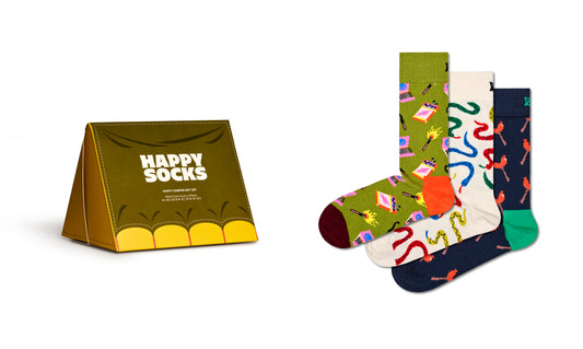 3-Pack Happy Camper Socks Gift Set