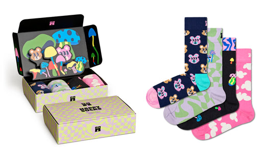 4-Pack Happy In Wonderland Socks Gift Set