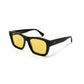 Dean, Rectangular sunglasses yellow lenses UV400 protection