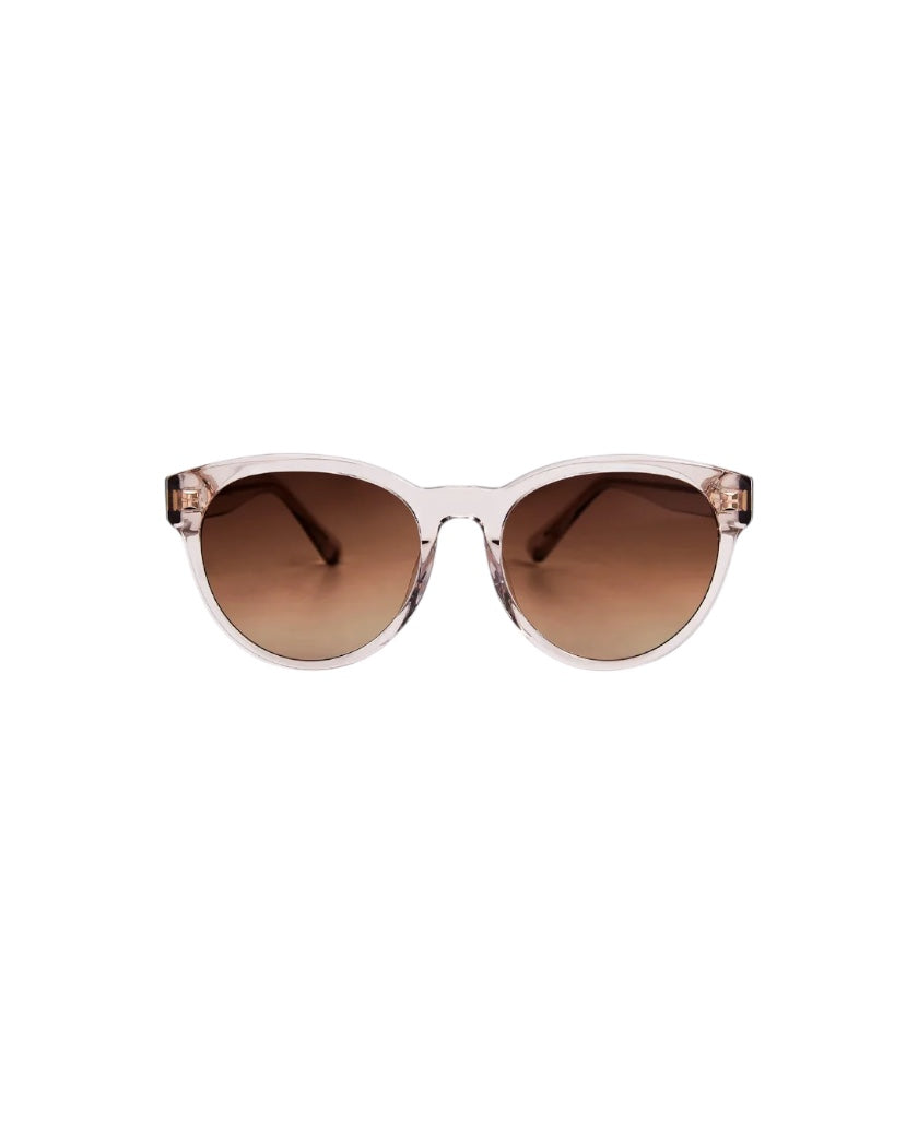Rita, Round sunglasses for men and women brown lens UV400 protection