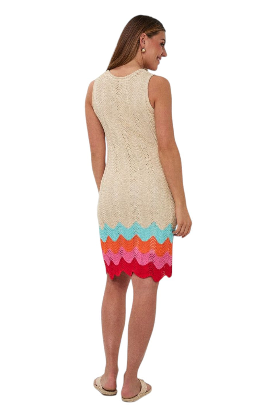 EsQualo DRESS ZIG ZAG Multi Color
