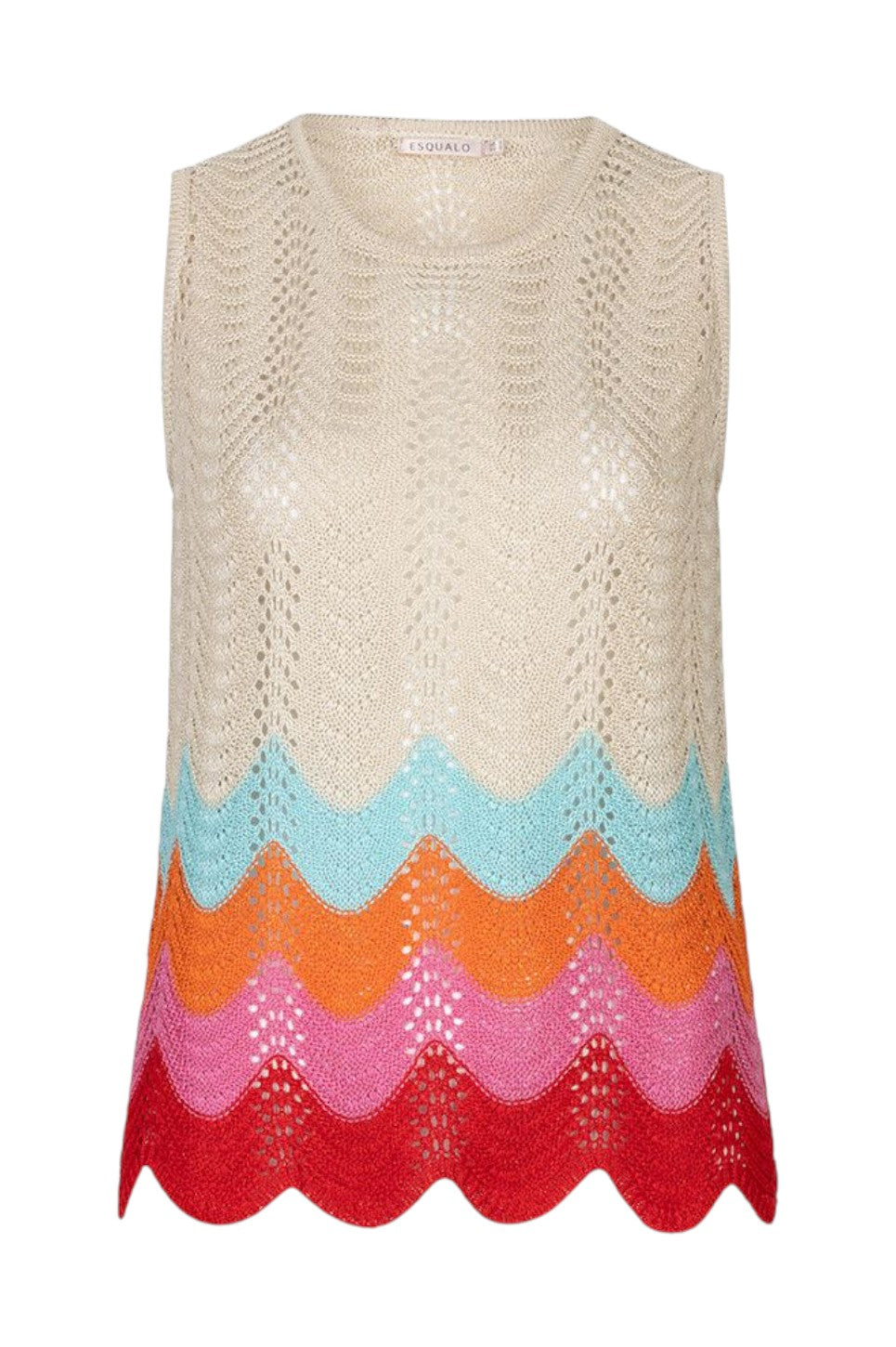 EsQualo TOP ZIG ZAG Multi Color