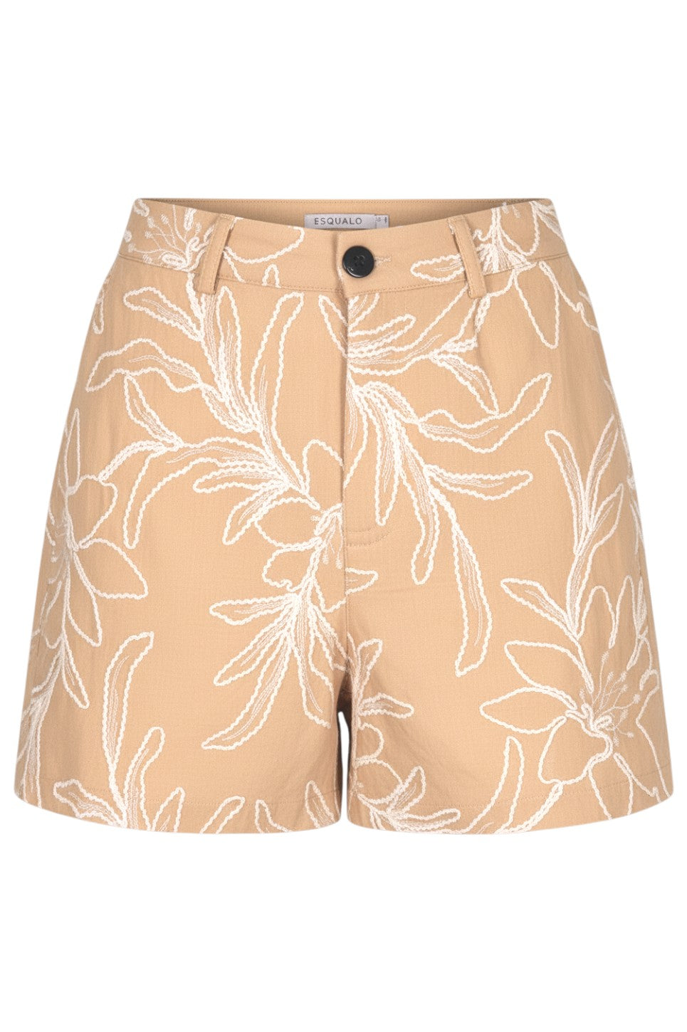 EsQualo SHORTS FLOWER Sand