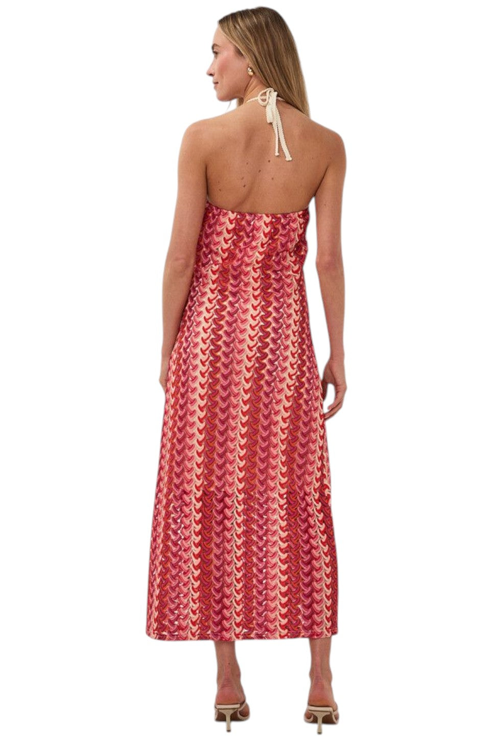EsQualo DRESS COLORED CROCHET